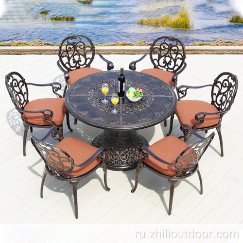 Садовая мебель столовая обеденный стол на открытом воздухе